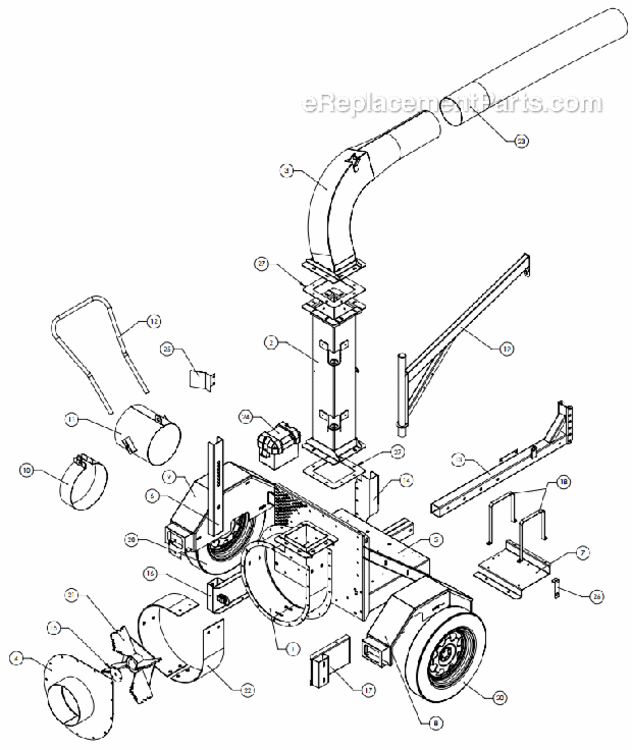 Page A Diagram and Parts List for 8295-04-01  Little Wonder Leaf Blower / Vacuum